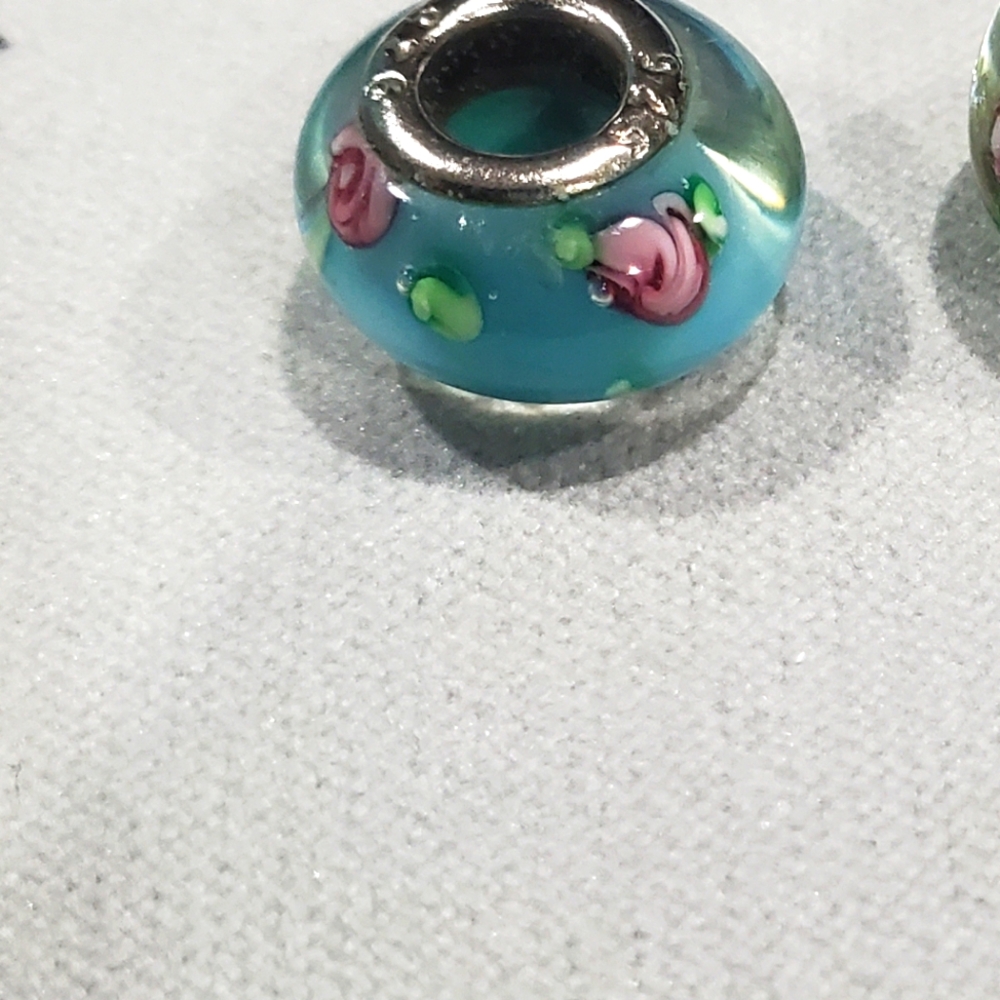 Sterling silver 925 glass bead